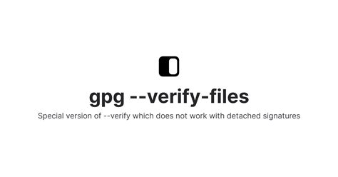 gpg verify file